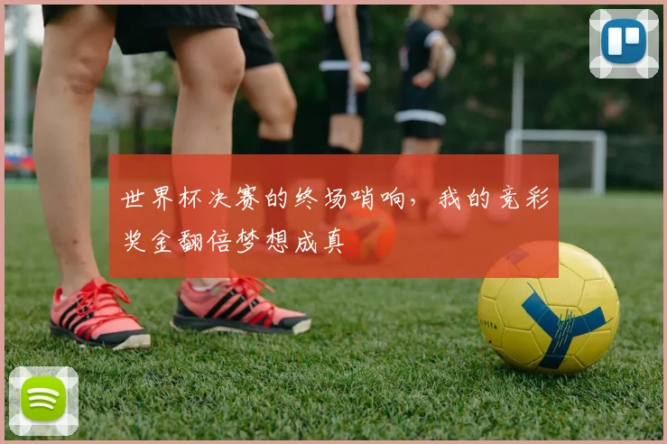 世界杯决赛的终场哨响,我的竞彩奖金翻倍梦想成真